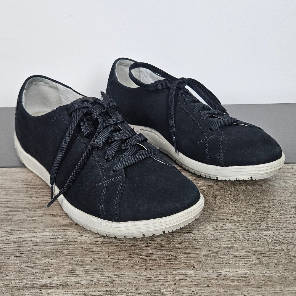 Dansko Leela Sneakers Womens Sz 40 US 9 Waterproof Nubuck Leather Lace Up Black